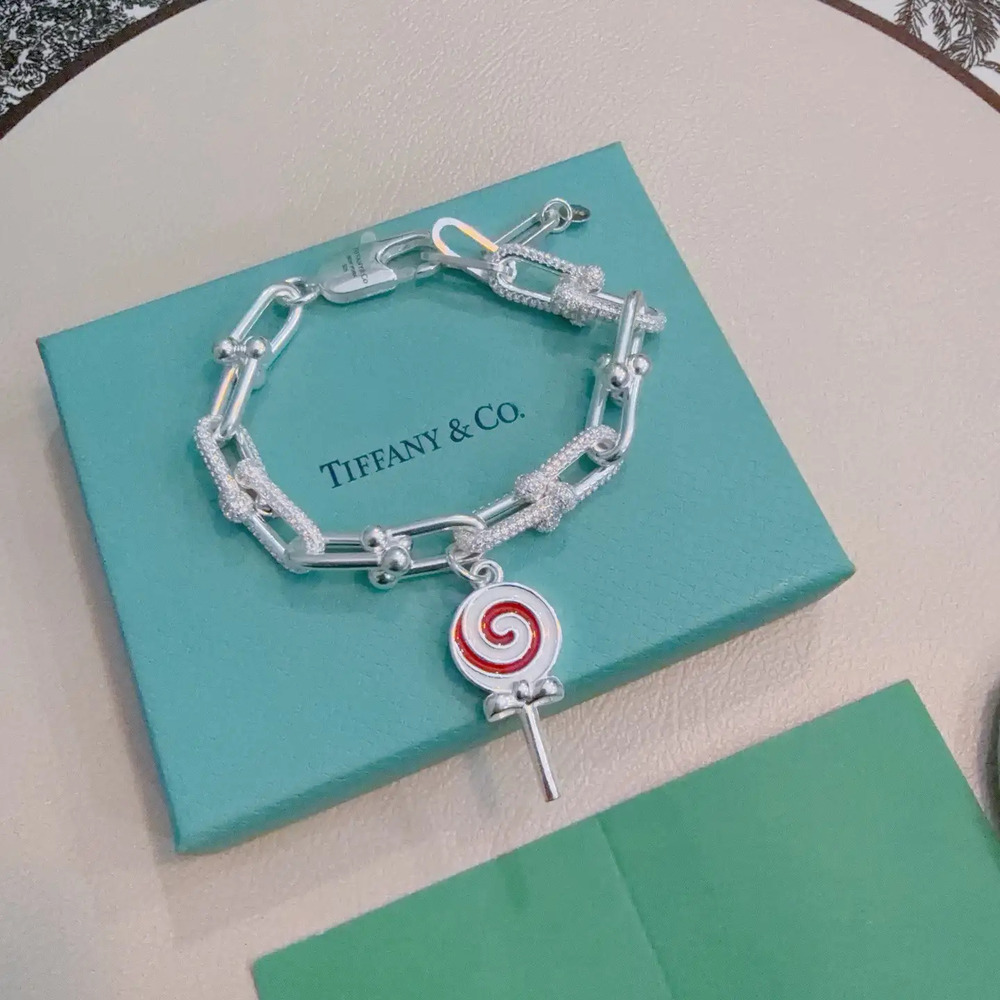 Tiffany & Co. Delicate Silver Lollipop Bracelet